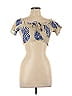 Lulus 100% Rayon Tan Short Sleeve Top Size L - photo 1