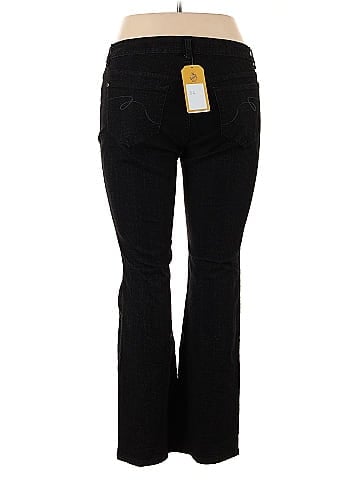 Faded Glory Black Stretch Bootcut Jeans (view 2)