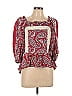 Sea New York 100% Cotton Red 3/4 Sleeve Blouse Size L - photo 1