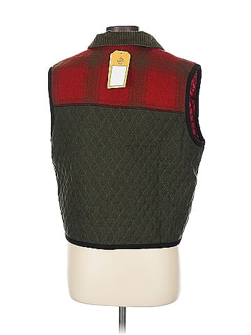 Canvas Backs Quilted Red Patchwork Vest (view 2)