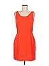 Kenar 100% Polyester Color Block Orange Cocktail Dress Size 8 - photo 1
