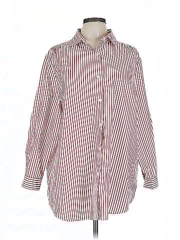 Roaman's Long Sleeve Button-Down Shirt (view 1)