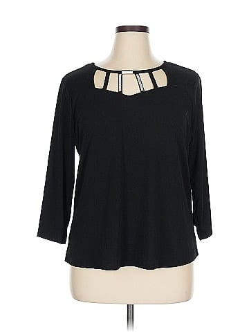 Adrienne Vittadini 3/4 Sleeve Top (view 1)