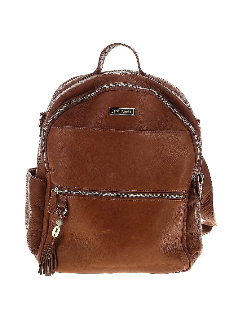 Lily Jade 100% Leather Brown Leather Backpack One size - 54% off | ThredUp
