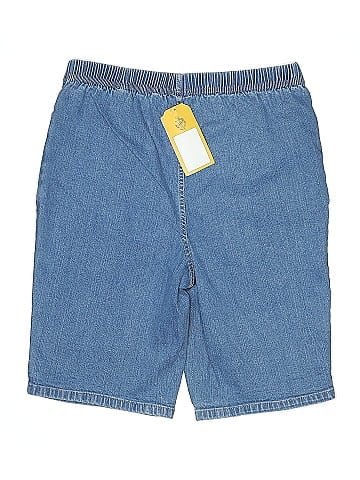 D&Co. Blue Denim Casual Elasticated Shorts (view 2)