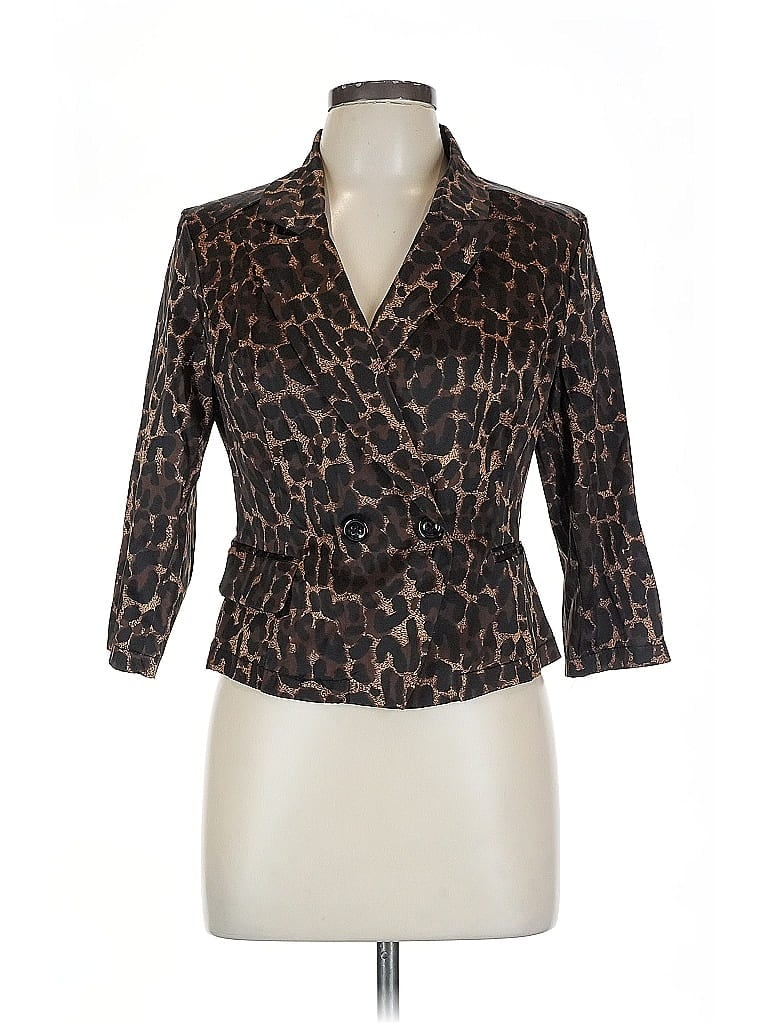 Pre-owned 2b Bebe Blazer Jacket In Brown