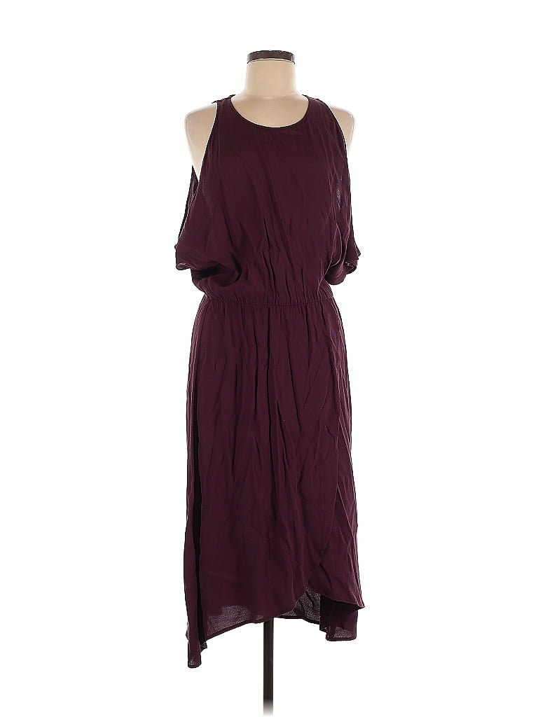 Pre-owned Leith Casual Dress In Burgundy