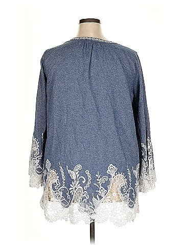 Roaman's 3/4 Sleeve T-Shirt (view 2)