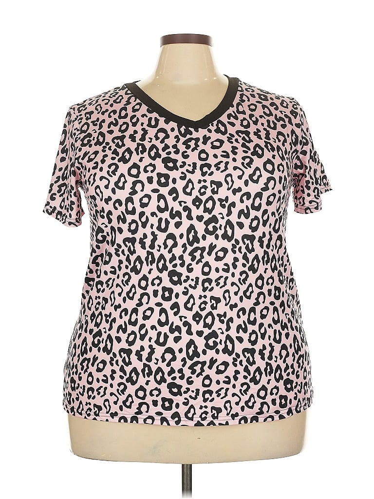 Pre-owned Unbranded Short Sleeve T-shirt In Pink