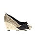 Kelly & Katie Gold Black Wedges Size 8 - photo 1
