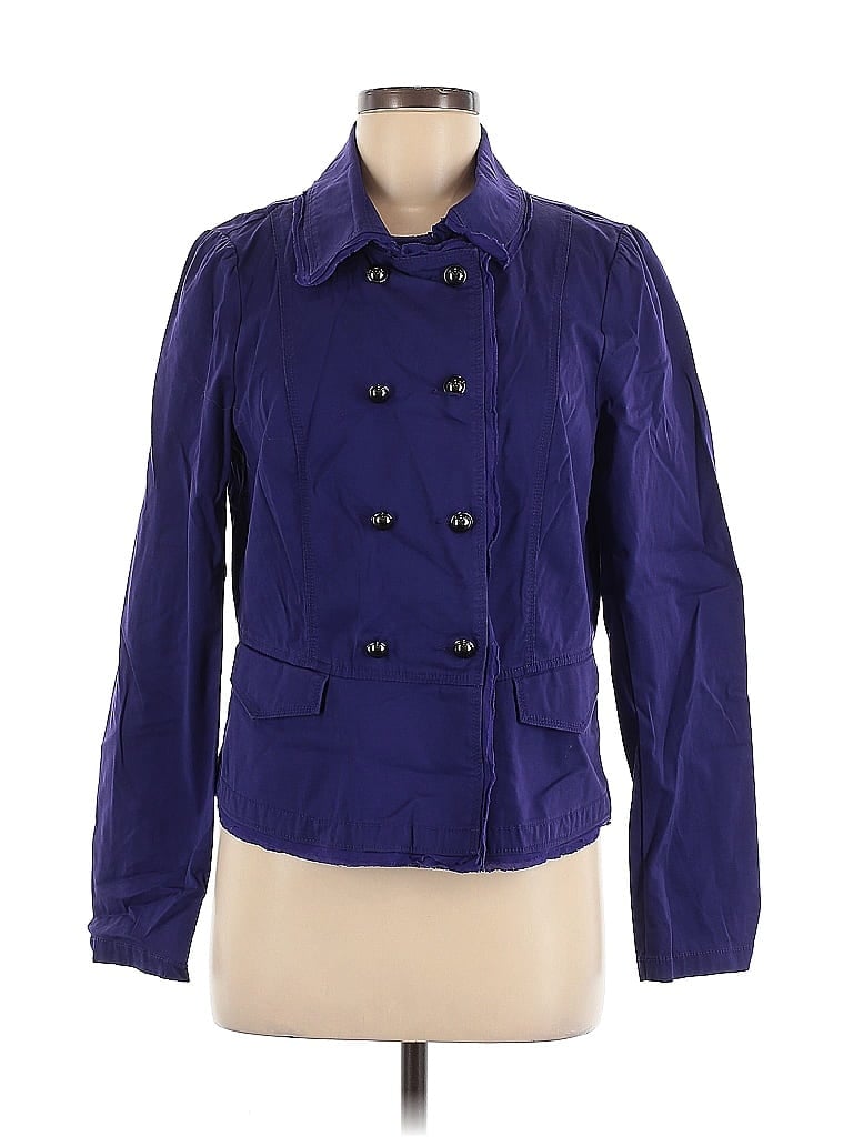 Pre-owned Ann Taylor Loft Outlet Jacket In Purple