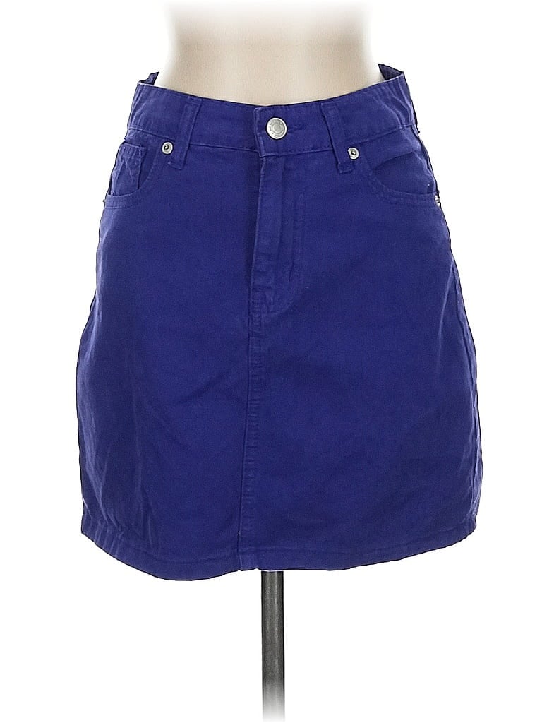 Click to view more detailed imagery on our partner's website Pre-owned Don't Think Twice Denim Skirt In Blue