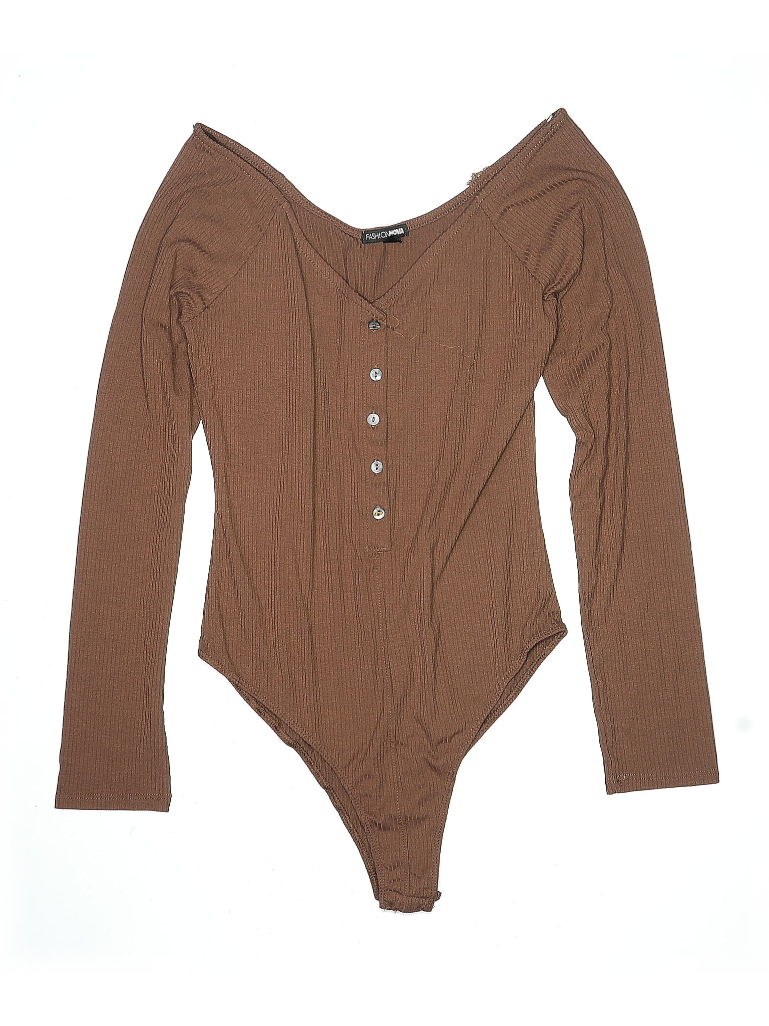 Fashion Nova Brown Bodysuit Size L