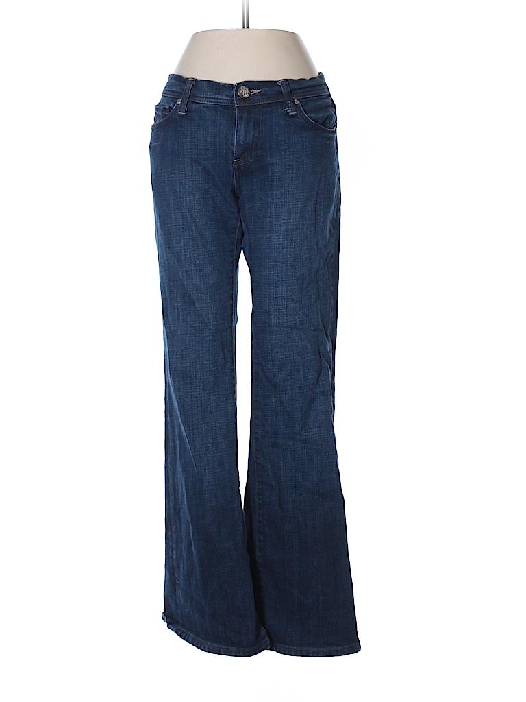See Thru Soul Solid Blue Jeans 29 Waist - 90% off | thredUP