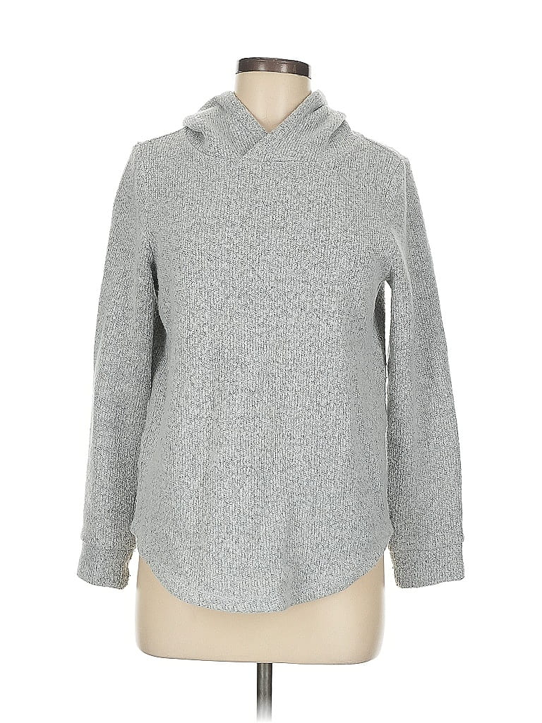 Pre-owned Ann Taylor Loft Pullover Sweater In Silver