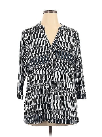 Nic + Zoe 3/4 Sleeve Button-Down Shirt (view 1)