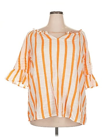 Ashley Stewart Short Sleeve Blouse (view 1)