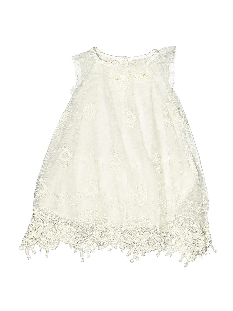 Baby Biscotti 100% Polyester Ivory Dress Size 0-3 mo - photo 1