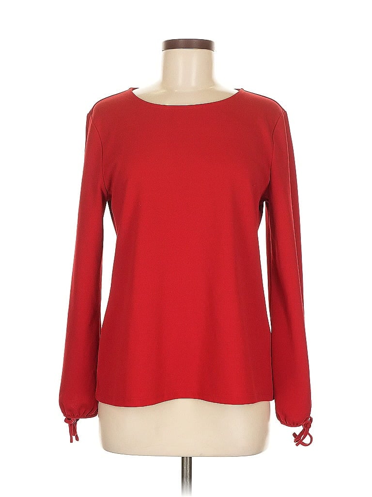 Click to view more detailed imagery on our partner's website Pre-owned Talbots Long Sleeve Blouse In Red