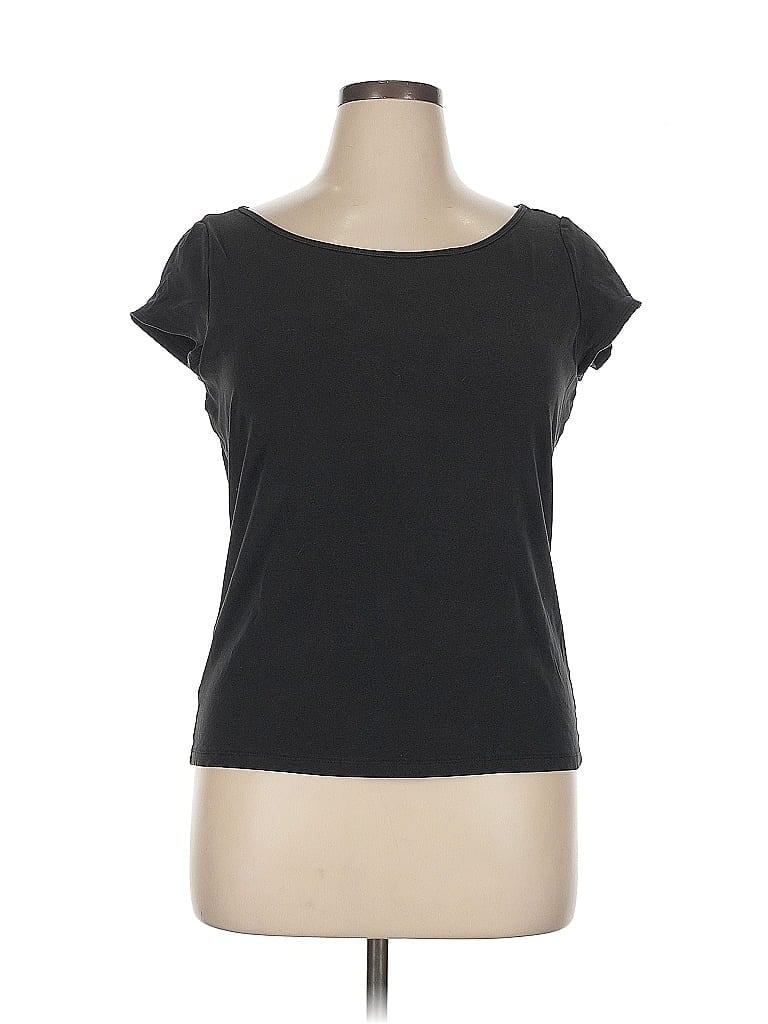 Pre-owned Ann Taylor Short Sleeve T-shirt In Black