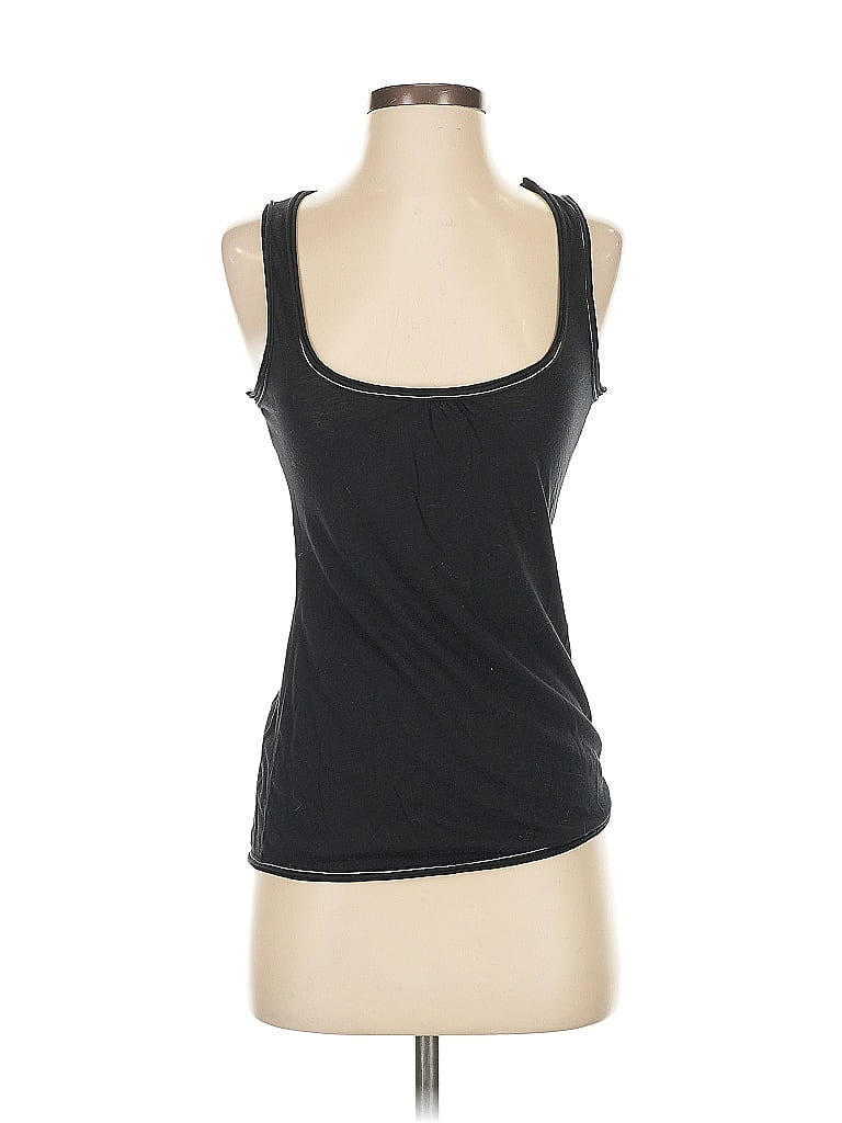 Pre-owned Ella Moss Sleeveless Top Black Scoop Neck Tops