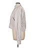 Lands' End 100% Cotton Chevron-herringbone Gray Long Sleeve Button-Down Shirt Size 17 - photo 5