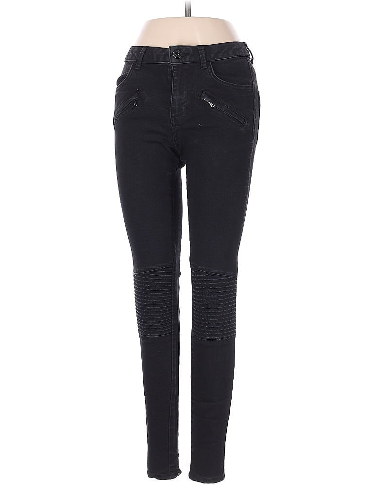 Pre-owned Zara Basic Jeans In Black