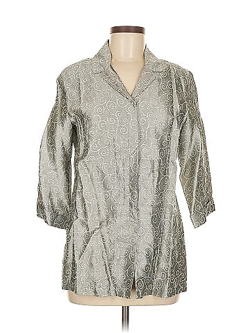 Chico's Design 3/4 Sleeve Button-Down Shirt (view 1)