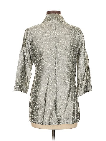 Chico's Design 3/4 Sleeve Button-Down Shirt (view 2)