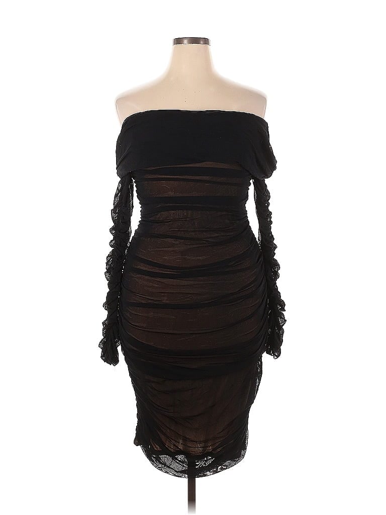 fall black midi dress Marcella Women's Manhattan One Shoulder Midi Dress main image 0
