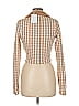Bershka 100% Polyester Houndstooth Tan Pullover Sweater Size M - photo 2