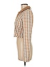 Bershka 100% Polyester Houndstooth Tan Pullover Sweater Size M - photo 4