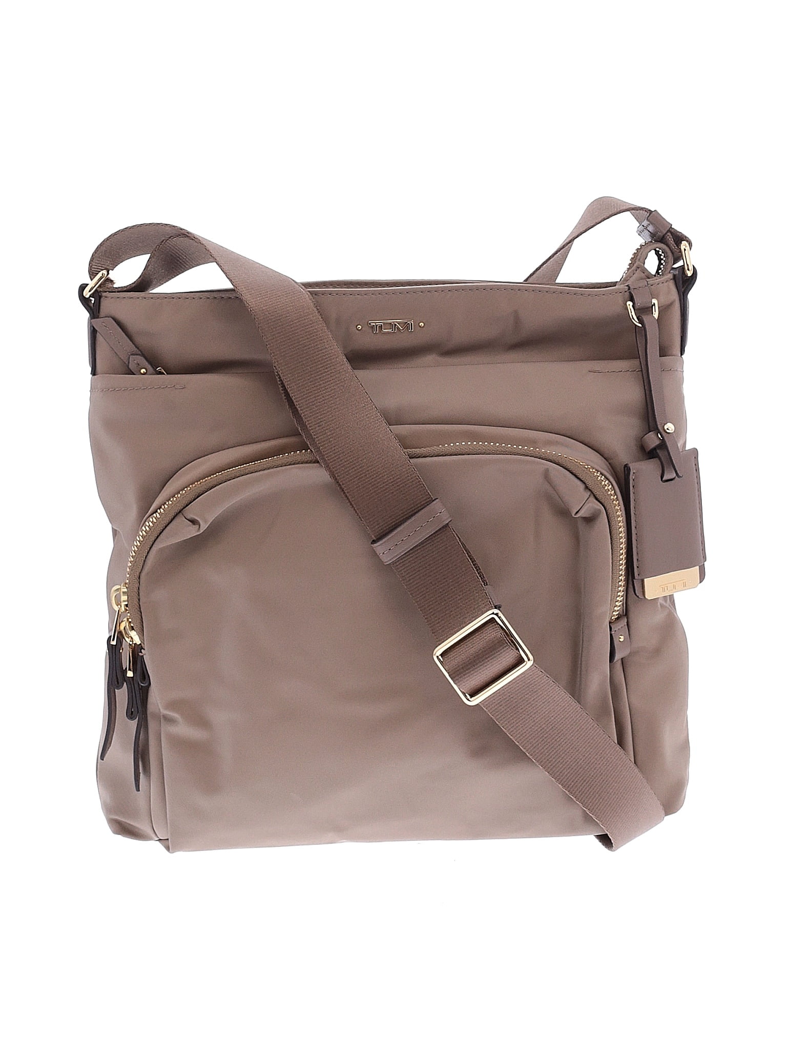 Tumi Brown Gray Crossbody Bag One size