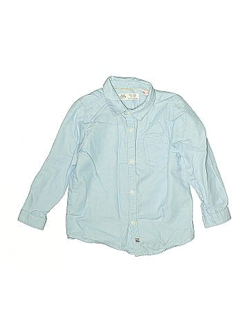 Zara Baby Long Sleeve Button-Down Shirt (view 1)