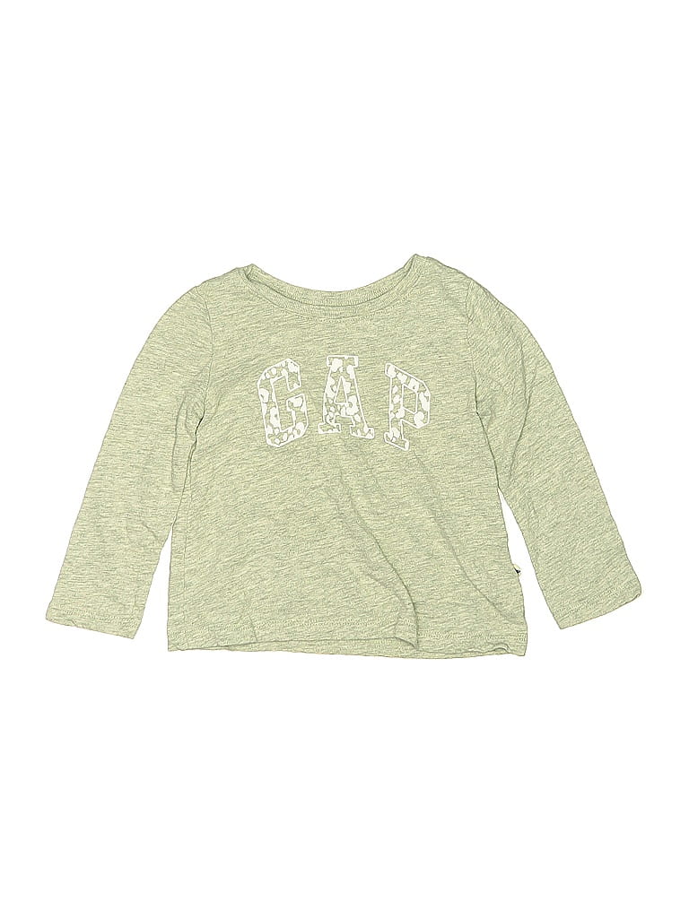 Click to view more detailed imagery on our partner's website Pre-owned Baby Gap Kids' 3/4 Sleeve T-shirt In Green