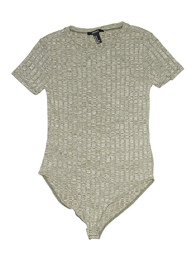 FOREVER 21 Pre-owned Bodysuit In Gray