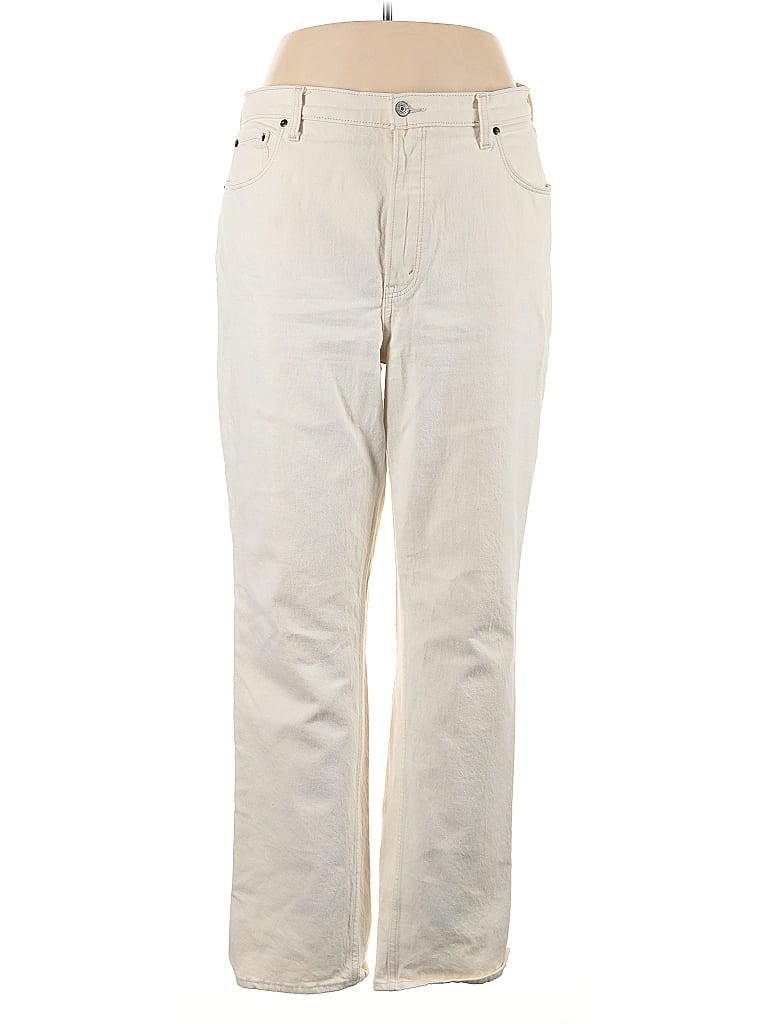 Pre-owned Abercrombie & Fitch Casual Pants In White