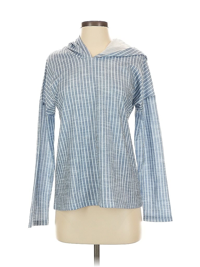 Pre-owned Made With Love Long Sleeve Turtleneck In Blue