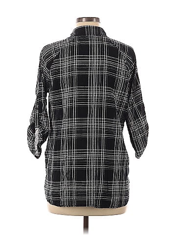 Attention 3/4 Sleeve Button-Down Shirt (view 2)