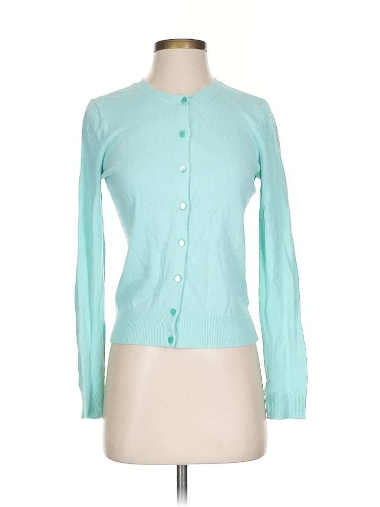 Pre-owned New York And Company Cardigan Sweater In Blue