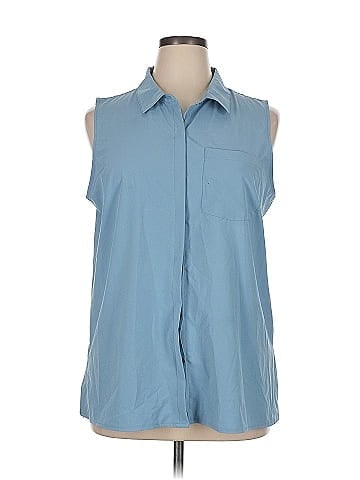 Marika Sleeveless Button-Down Shirt (view 1)
