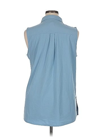 Marika Sleeveless Button-Down Shirt (view 2)