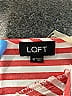 Ann Taylor LOFT 100% Rayon Stripes Red Romper Size 10 - photo 3