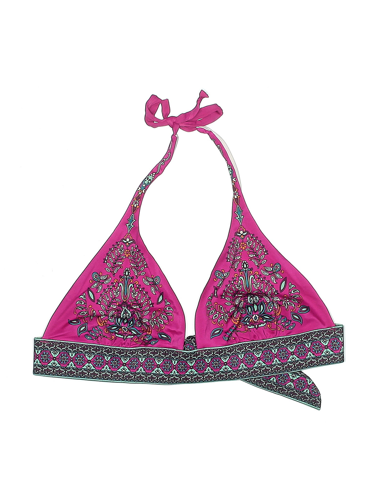 Victoria&apos;s Secret Paisley Pink Swimsuit Top Size L