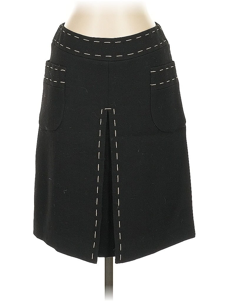 Pre-owned Carlisle Wool Skirt In Black