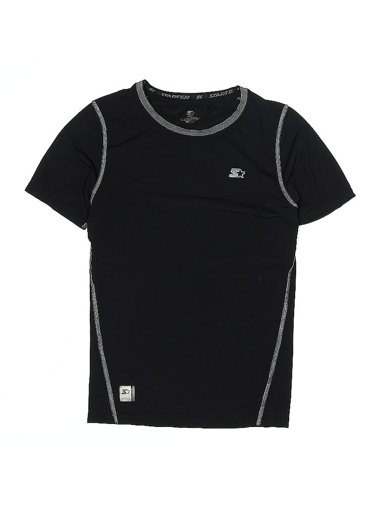 Pre-owned Starter Kids' Active T-shirt In Black