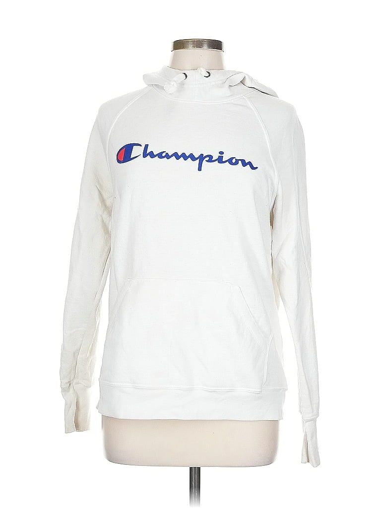 Click to view more detailed imagery on our partner's website Pre-owned Champion Pullover Hoodie In White