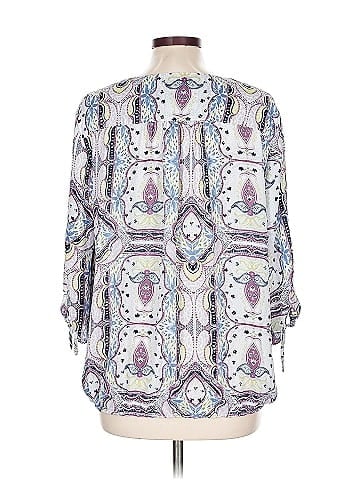 Soho JEANS NEW YORK & COMPANY 3/4 Sleeve Blouse (view 2)
