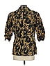 Coldwater Creek 100% Polyester Print Gold Blazer Size P - photo 2