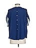 Daniel Rainn 100% Polyester Blue Short Sleeve Blouse Size XS - photo 2